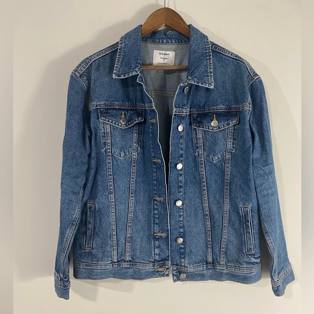 Old Navy - Boy Friend Blue Jean jacket - Picture 2 of 9